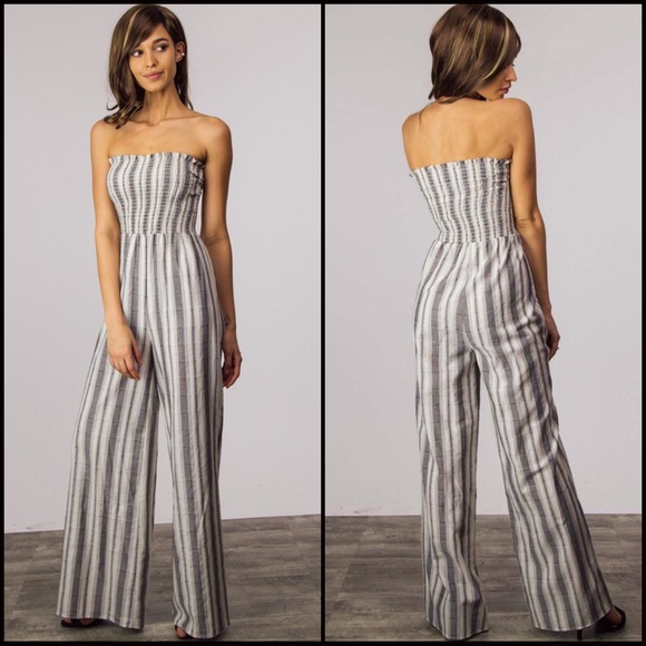 1 LEFT‼️Olivia Smocked Jumpsuit - Picture 3 of 3